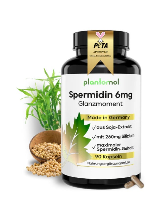 Plantomol Spermidine – Glanzmoment (A moment ) , Supports Cellular Health & Longevity , 90 Capsules , Made in Germany - Image 1